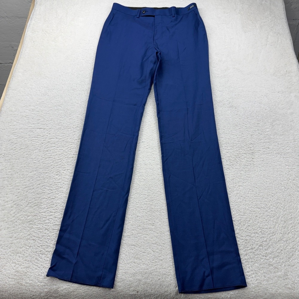 NWT Jos A Bank 1905 Slim Fit Bright‎ Blue 100% Wool Suit Separate Pants Mens 32R